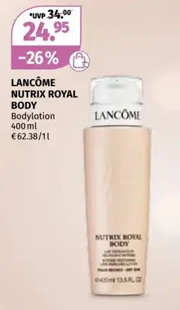 Müller Lancôme nutrix royal body Angebot