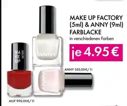 Müller Make up factory & anny Angebot