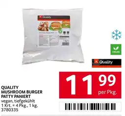 Transgourmet QUALITY MUSHROOM BURGER PATTY PANIERT Angebot