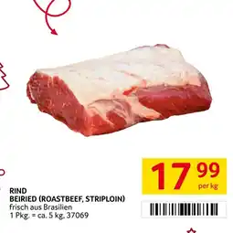 Transgourmet Rind beiried roastbeef, striploin Angebot
