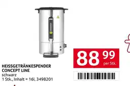 Transgourmet Heissgetränkespender concept line Angebot