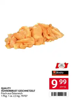 Transgourmet Quality hühnerbrust geschnetzelt Angebot