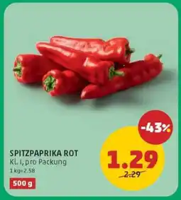 PENNY Spitzpaprika rot Angebot