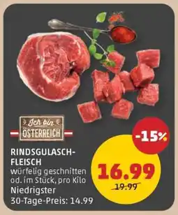 PENNY RINDSGULASCHFLEISCH Angebot