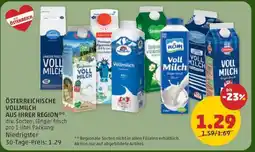 PENNY ÖSTERREICHISCHE VOLLMILCH AUS IHRER REGION Angebot
