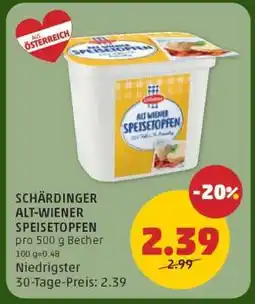 PENNY Schärdinger Alt Wiener Speisetopfen Angebot