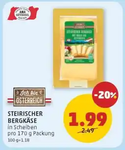 PENNY STEIRISCHER BERGKÄSE Angebot