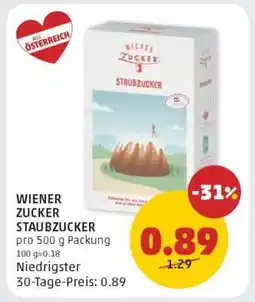 PENNY WIENER ZUCKER STAUBZUCKER Angebot