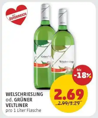 WELSCHRIESLING od. GRÜNER VELTLINER