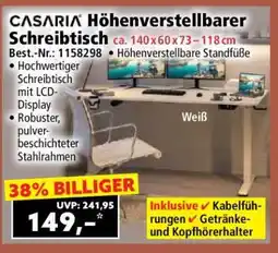 Norma CASARIA Höhenverstellbarer Schreibtisch Angebot