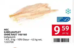 Transgourmet Msc kabeljaufilet ohne haut Angebot