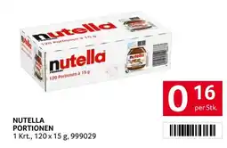 Transgourmet Nutella portionen Angebot
