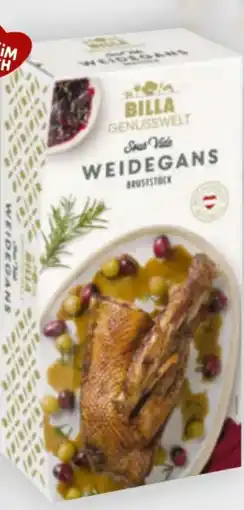 Billa Billa Genusswelt Weidegansl Bruststück Sous Vide Angebot