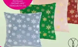 Mömax Zierkissen Silber Blue Snowflake Angebot