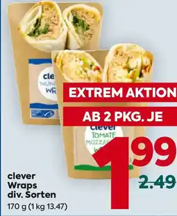 Billa clever Wraps Angebot
