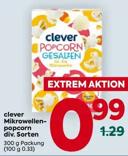 Billa clever Mikrowellen- popcorn Angebot