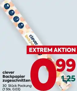 Billa clever Backpapier zugeschnitten Angebot