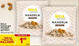 Billa BILLA immer gut Mandeln gerieben Angebot