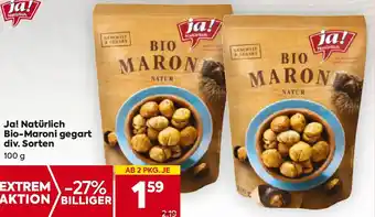 Billa Ja! Natürlich Bio-Maroni gegart Angebot