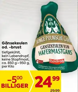 Billa Gänsekeulen od. -brust Angebot