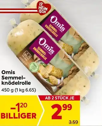 Billa Omis Semmel- knödelrolle Angebot