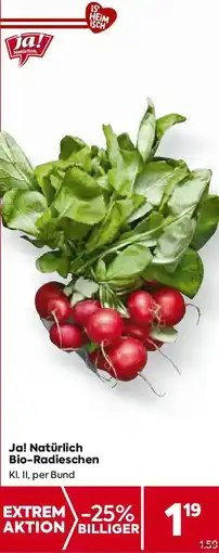 Billa Ja! Natürlich Bio-Radieschen Angebot