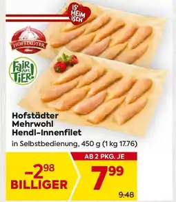Billa Hofstädter Mehrwohl Hendl-Innenfilet Angebot