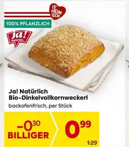 Billa Ja! Natürlich Bio-Dinkelvollkornweckerl Angebot