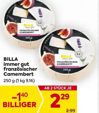 Billa BILLA immer gut französischer Camembert Angebot