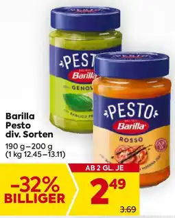 Billa Barilla Pesto Angebot