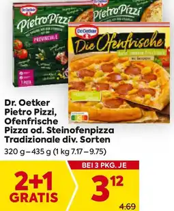 Billa Dr. Oetker Pietro Pizzi, Ofenfrische Pizza od. Steinofenpizza Tradizionale Angebot