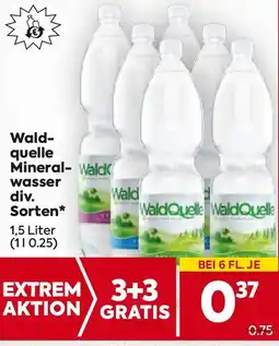 Billa Waldquelle Mineralwasser Angebot