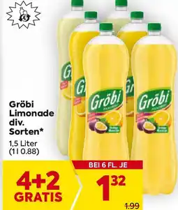 Billa Gröbi Limonade Angebot