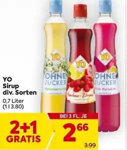 Billa YO Sirup Angebot