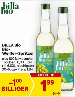 Billa BILLA BIO Bio- Weißer-Spritzer Angebot
