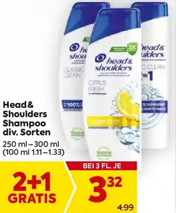 Billa Head & Shoulders Shampoo Angebot