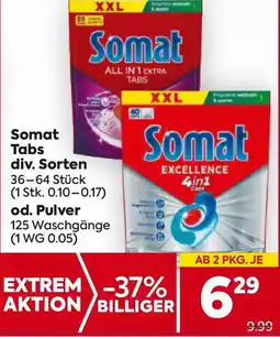 Billa Somat Tabs od. Pulver Angebot