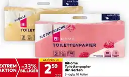 Billa BiHome Toilettenpapier Angebot