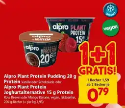 Interspar Alpro Plant Protein Pudding 20 g Protein oder Alpro Plant Protein Joghurtalternative 15 g Protein Angebot