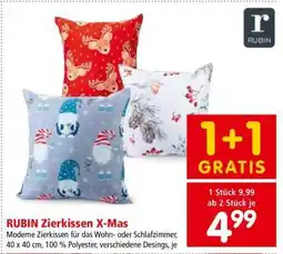 Interspar RUBIN Zierkissen X-Mas Angebot