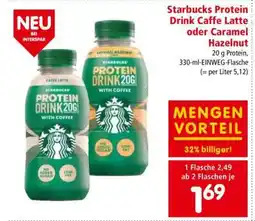 Interspar Starbucks Protein Drink Caffe Latte oder Caramel Hazelnut Angebot