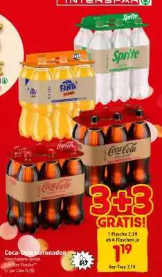 Interspar Coca Cola Limonaden Angebot
