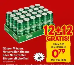 Interspar Gösser Märzen, Naturradler Zitrone oder Naturradler Zitrone alkoholfrei Angebot