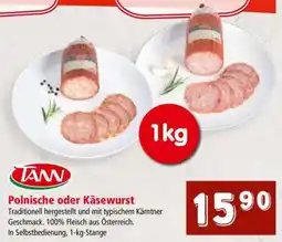 Interspar Polnische oder Käsewurst Angebot