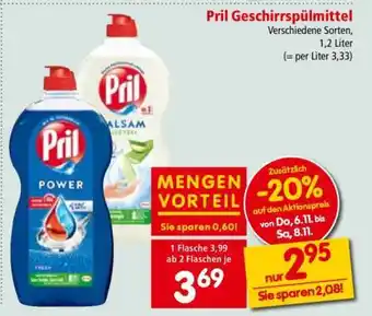 Interspar Pril Geschirrspülmittel Angebot
