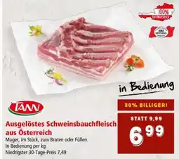 Interspar ausgelöstes Schweinsbauchfleisch aus Österreich Angebot