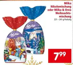Interspar Milka Nikolomischung oder Milka & Oreo Weihnachtsmischung Angebot