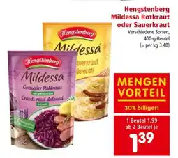 Interspar Hengstenberg Mildessa Rotkraut oder Sauerkraut Angebot