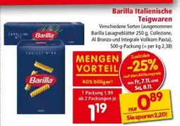 Interspar Barilla Italienische Teigwaren Angebot