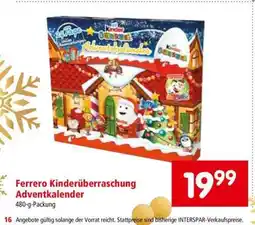 Interspar Ferrero Kinderüberraschung Adventkalender Angebot